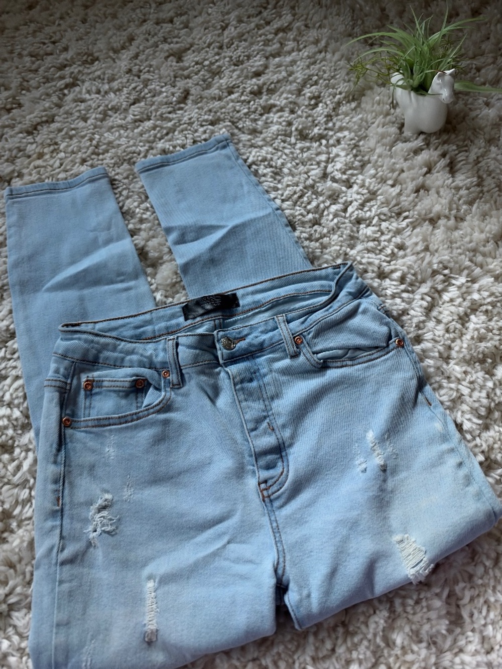 Monkey Ride Jeans Original Vintage jeans in blue with a straight-leg silhouette,
